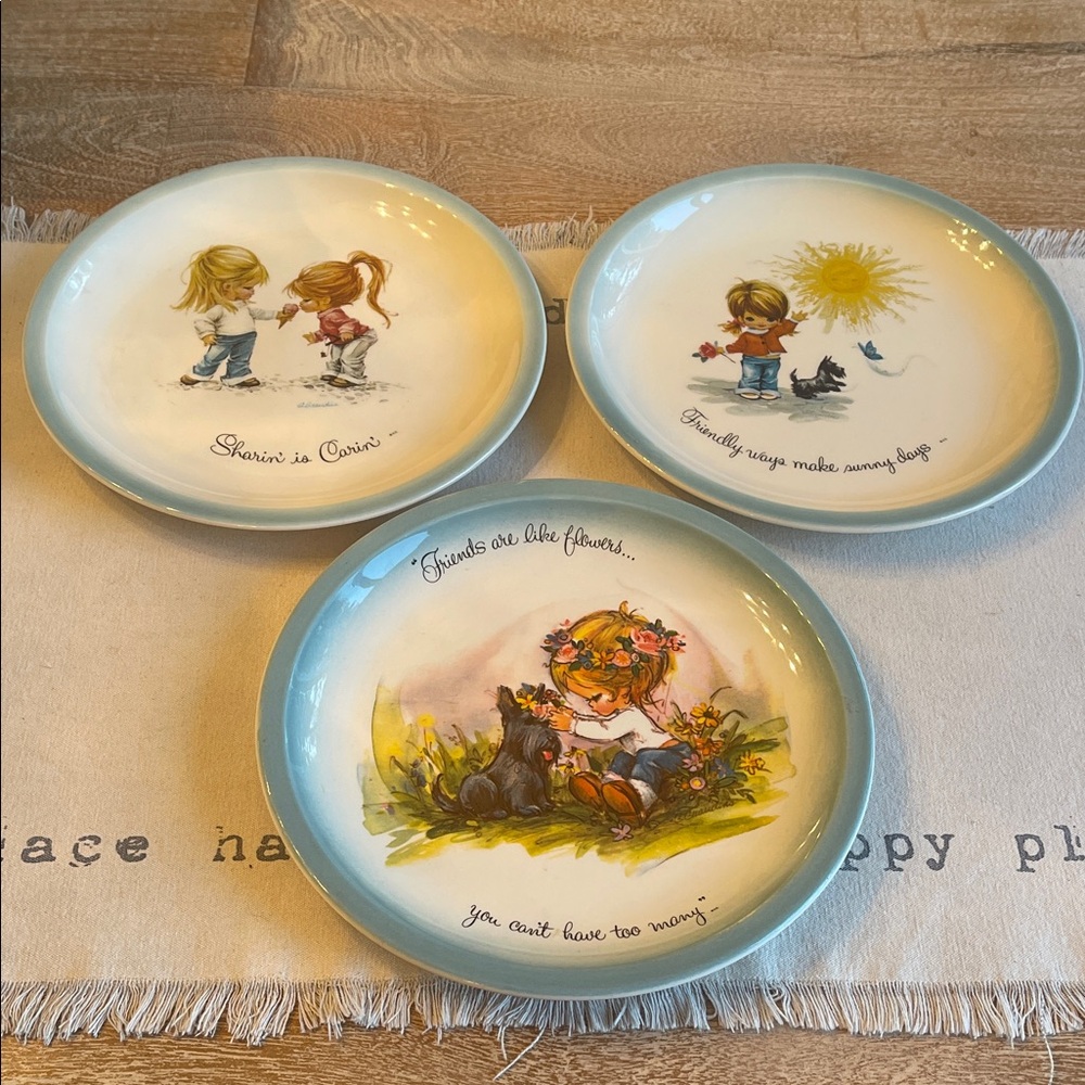 Vintage American Greetings Collector's Edition Plate/ Lot of 3/GiGi